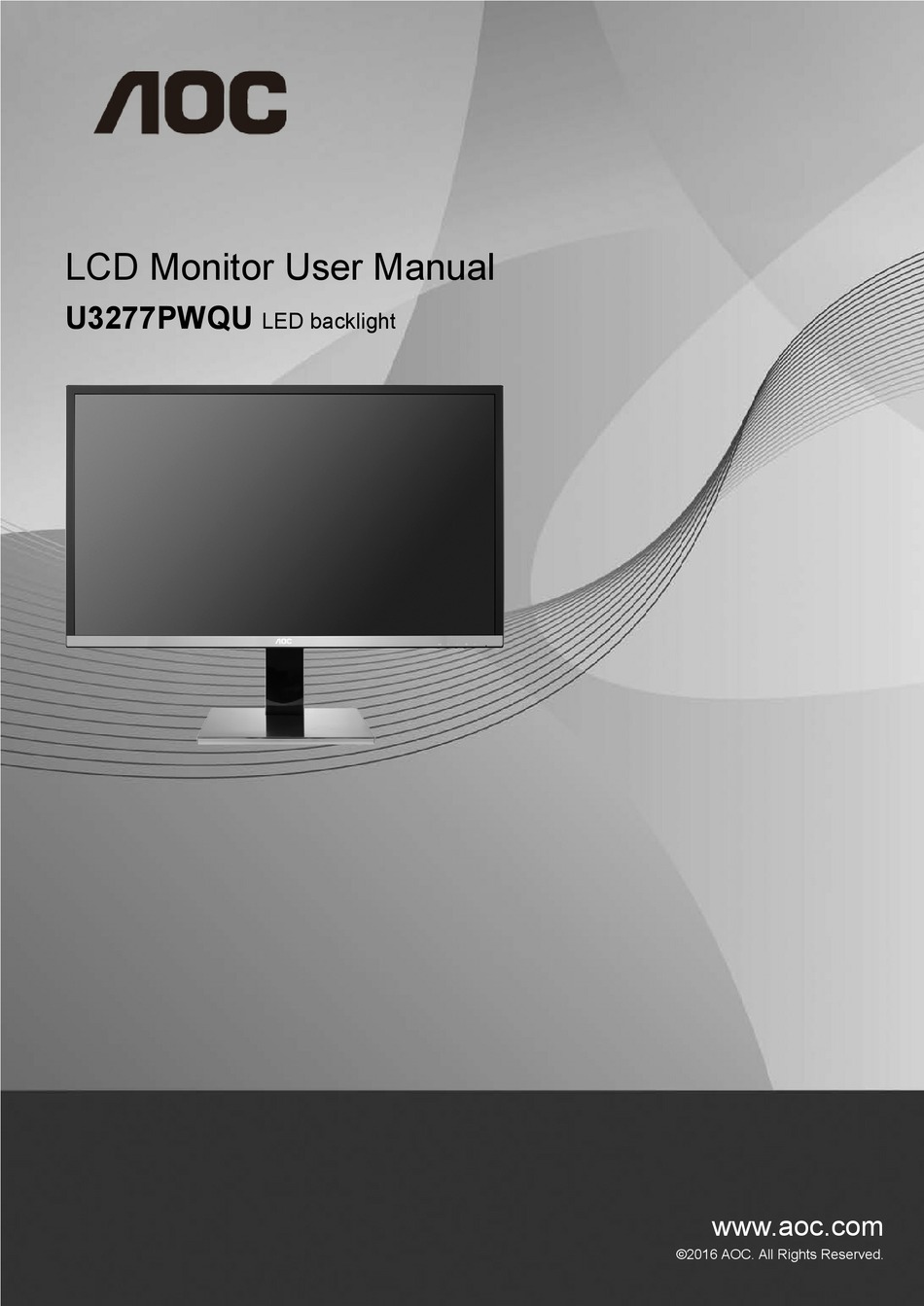 AOC U3277PWQU USER MANUAL Pdf Download 