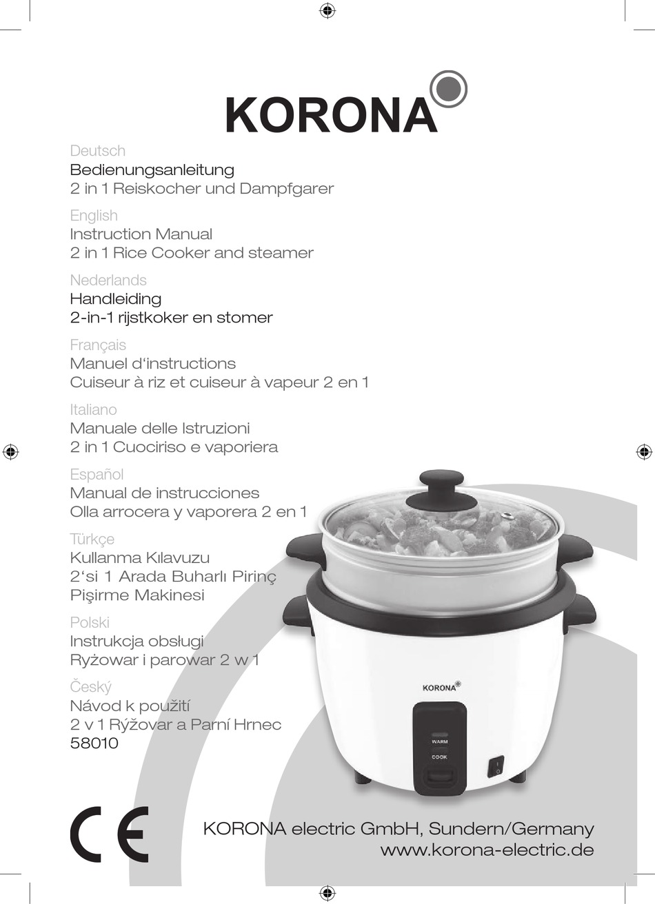 KORONA 58010 INSTRUCTION MANUAL Pdf Download ManualsLib