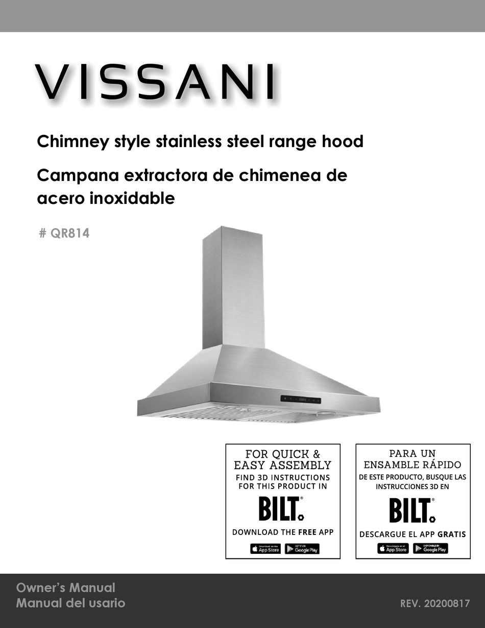 VISSANI QR814 OWNER'S MANUAL Pdf Download ManualsLib