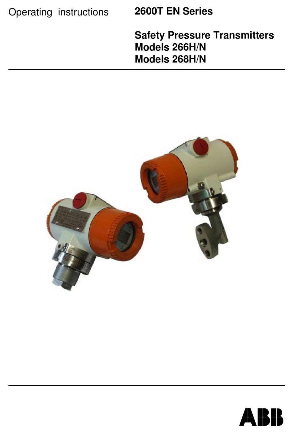 ABB 2600T EN SERIES OPERATING INSTRUCTIONS MANUAL Pdf Download ManualsLib