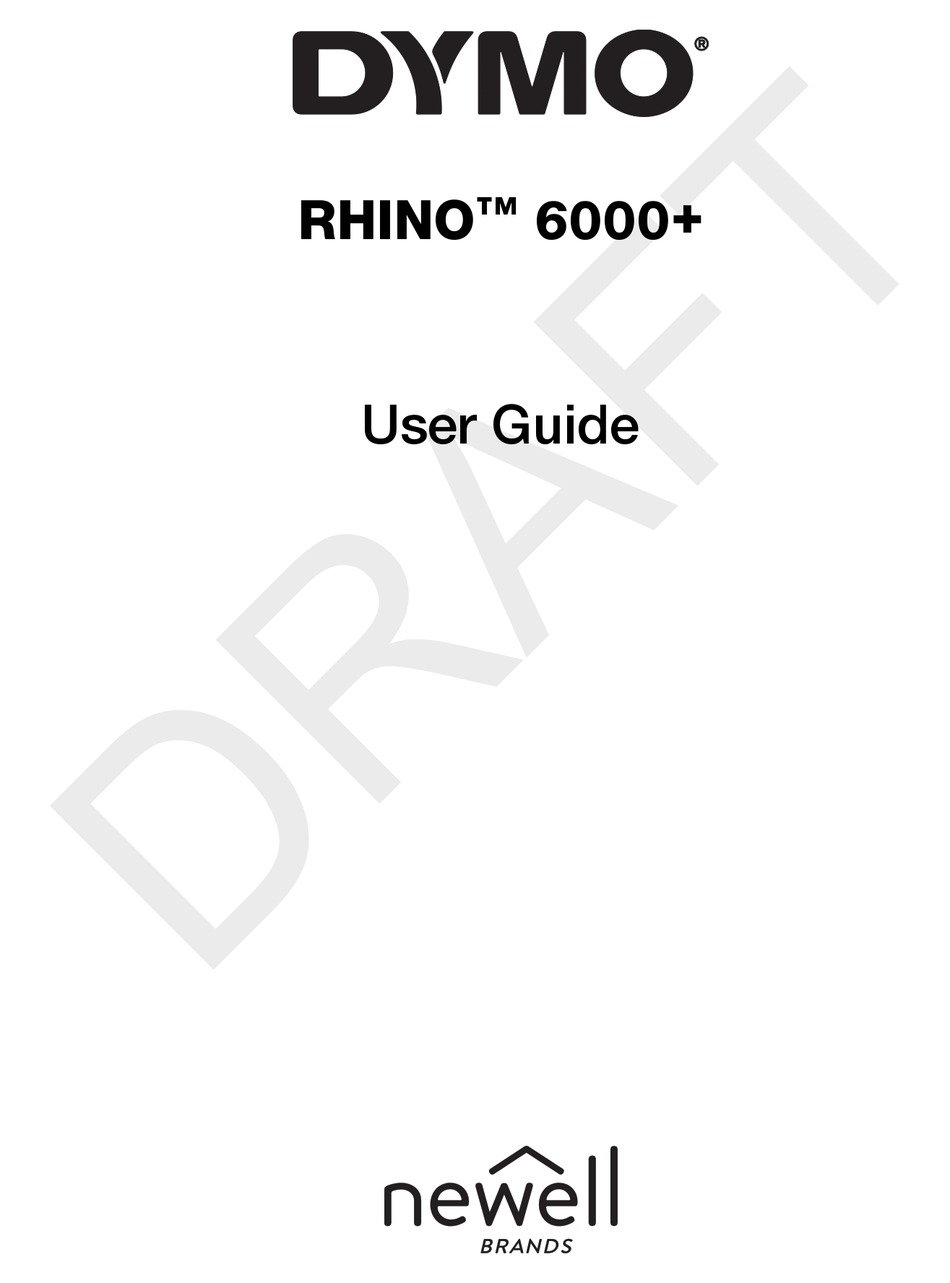 NEWELL DYMO RHINO 6000+ USER MANUAL Pdf Download ManualsLib
