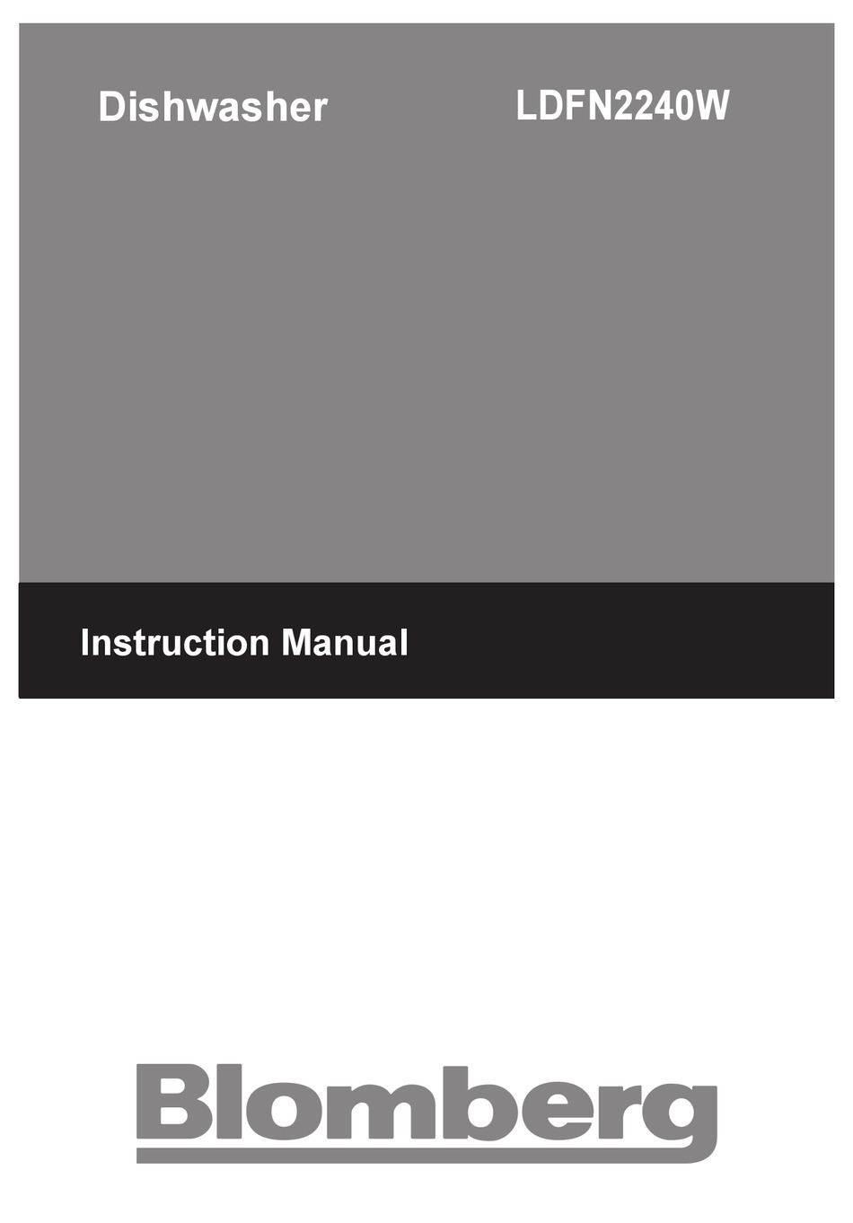 BLOMBERG LDFN2240W INSTRUCTION MANUAL Pdf Download ManualsLib