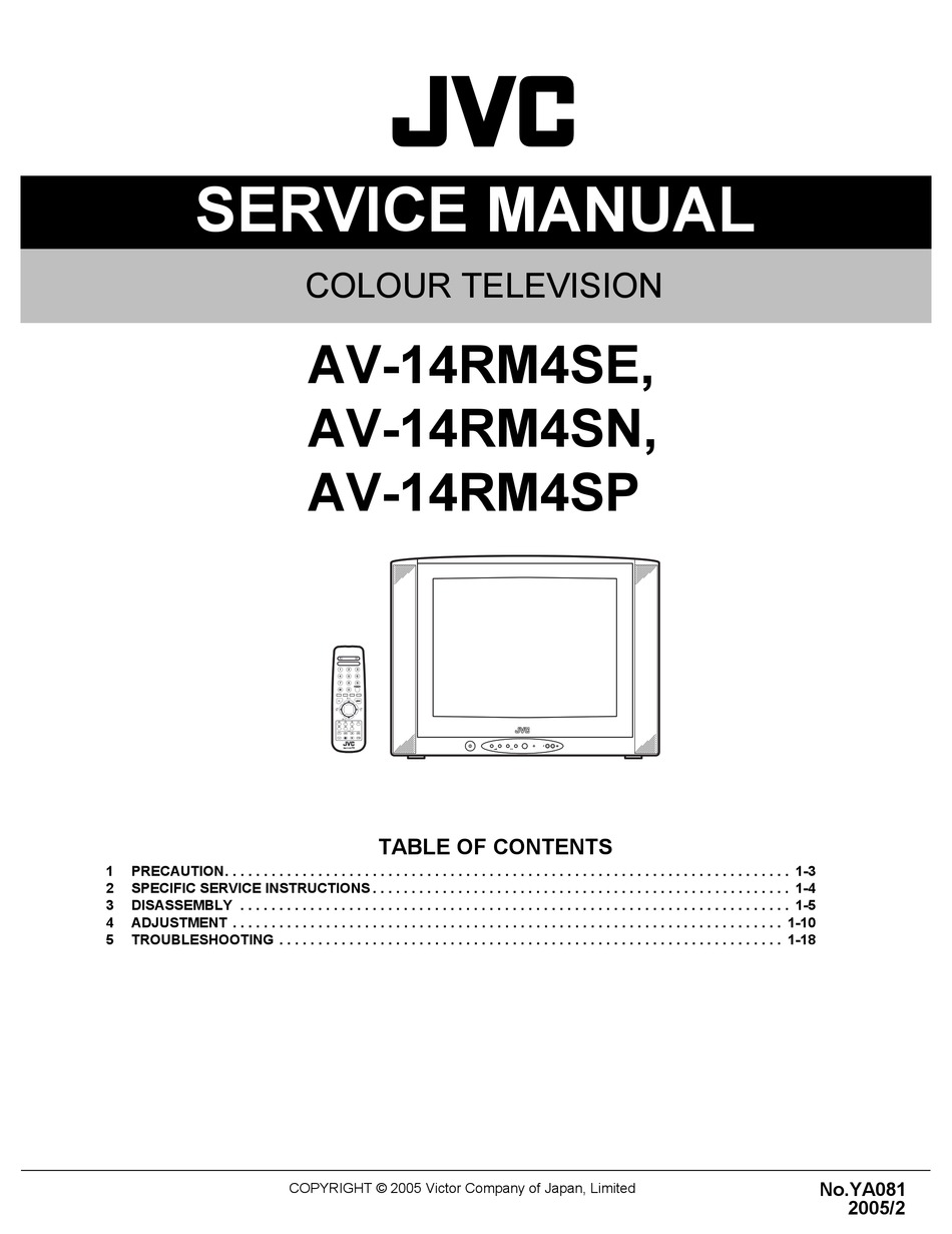 Jvc av k21tr2 схема