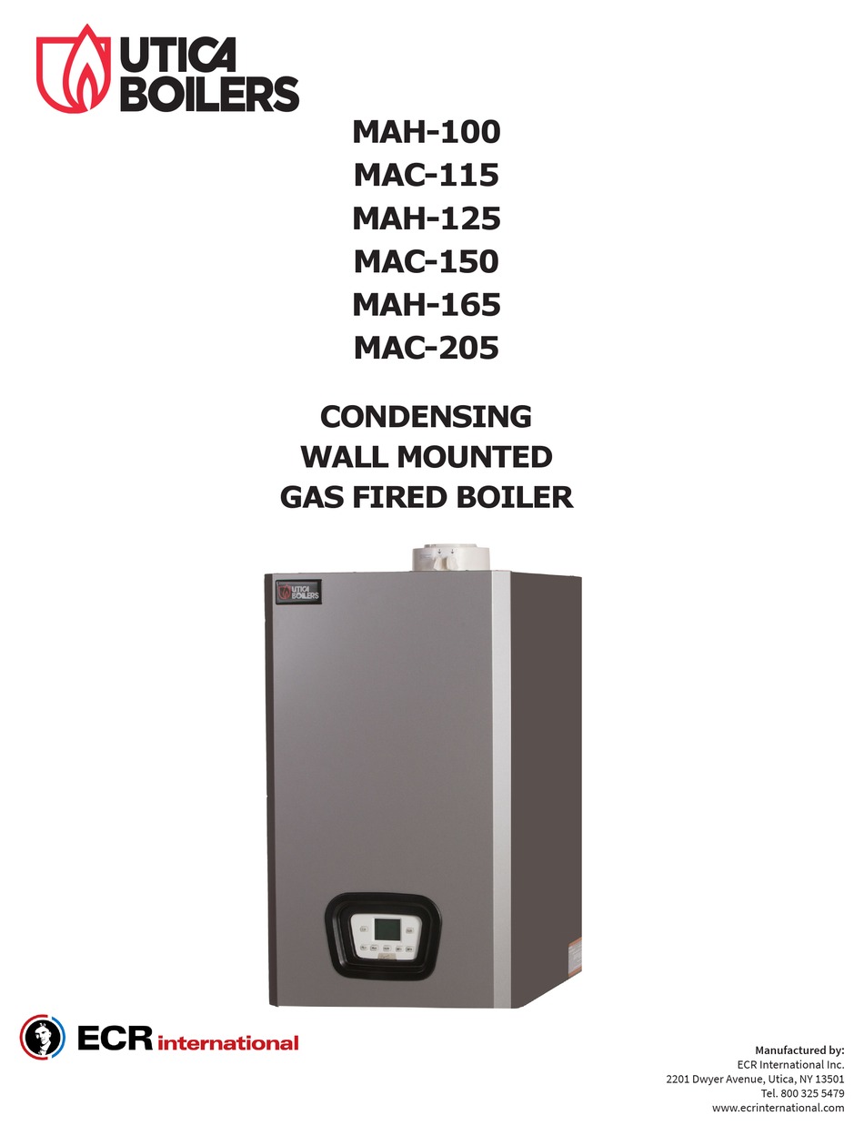 UTICA BOILERS MAH-100 MANUAL Pdf Download | ManualsLib