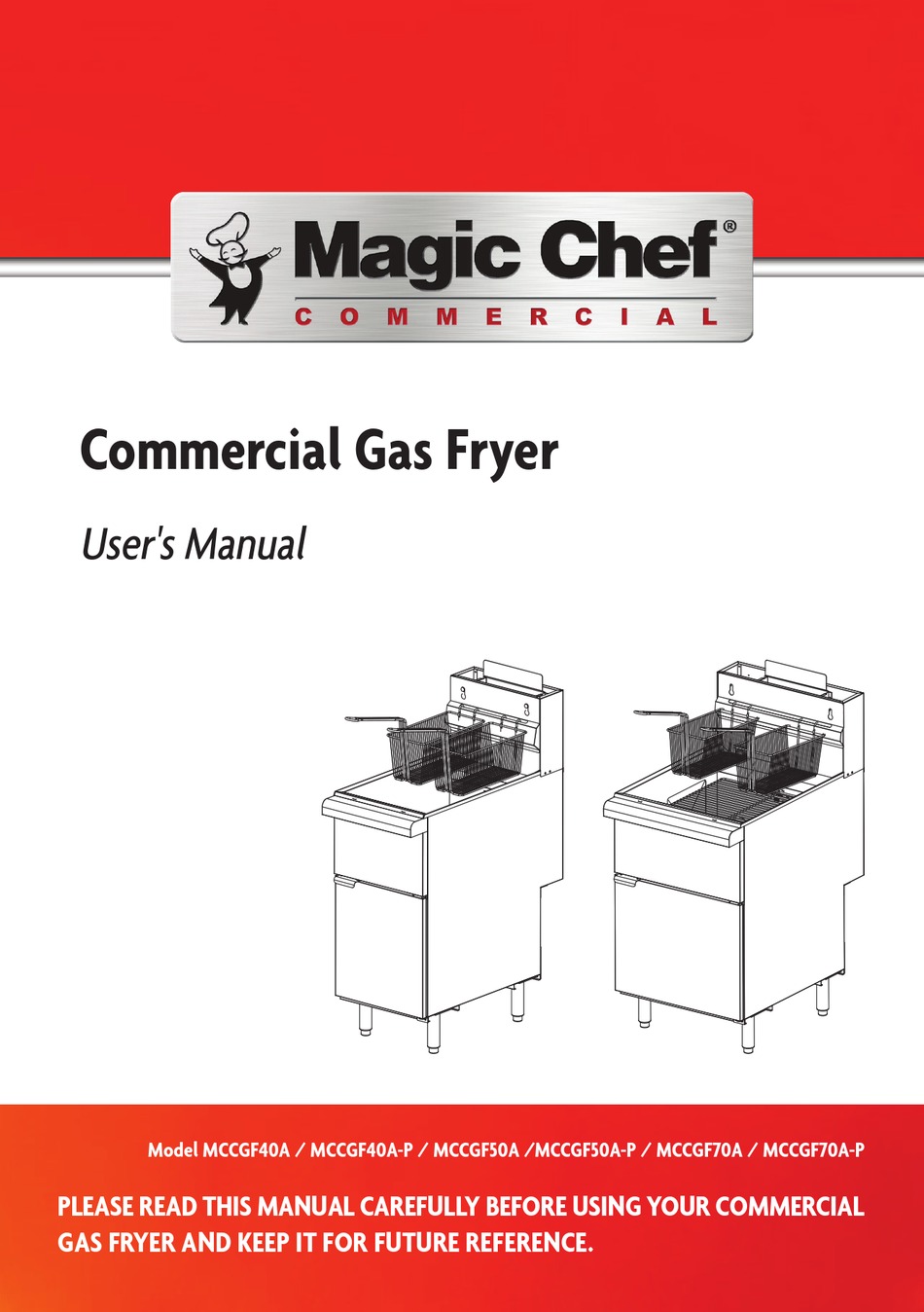 MAGIC CHEF MCCGF40A USER MANUAL Pdf Download ManualsLib