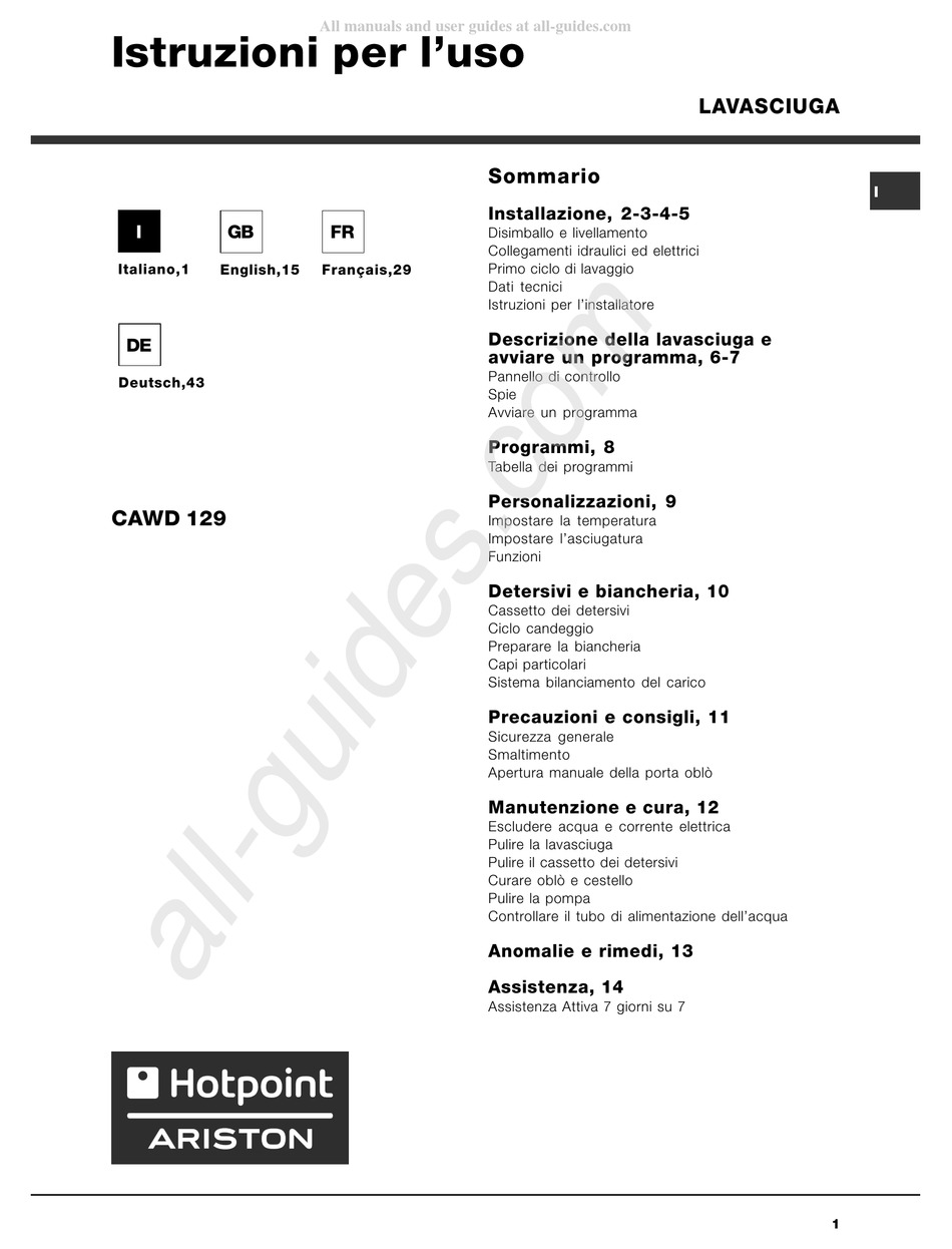 hotpoint-ariston-cawd-129-instructions-for-use-manual-pdf-download