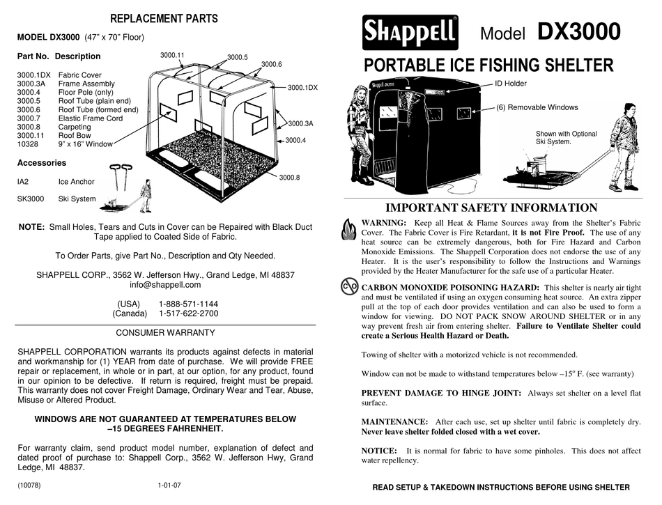 SHAPPELL DX3000 MANUAL Pdf Download ManualsLib