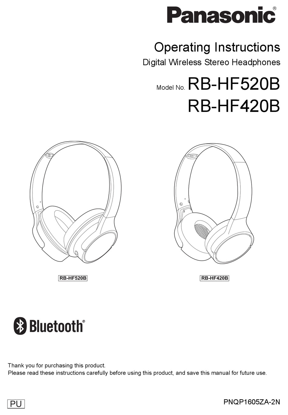 PANASONIC RB-HF520B OPERATING INSTRUCTIONS MANUAL Pdf Download | ManualsLib