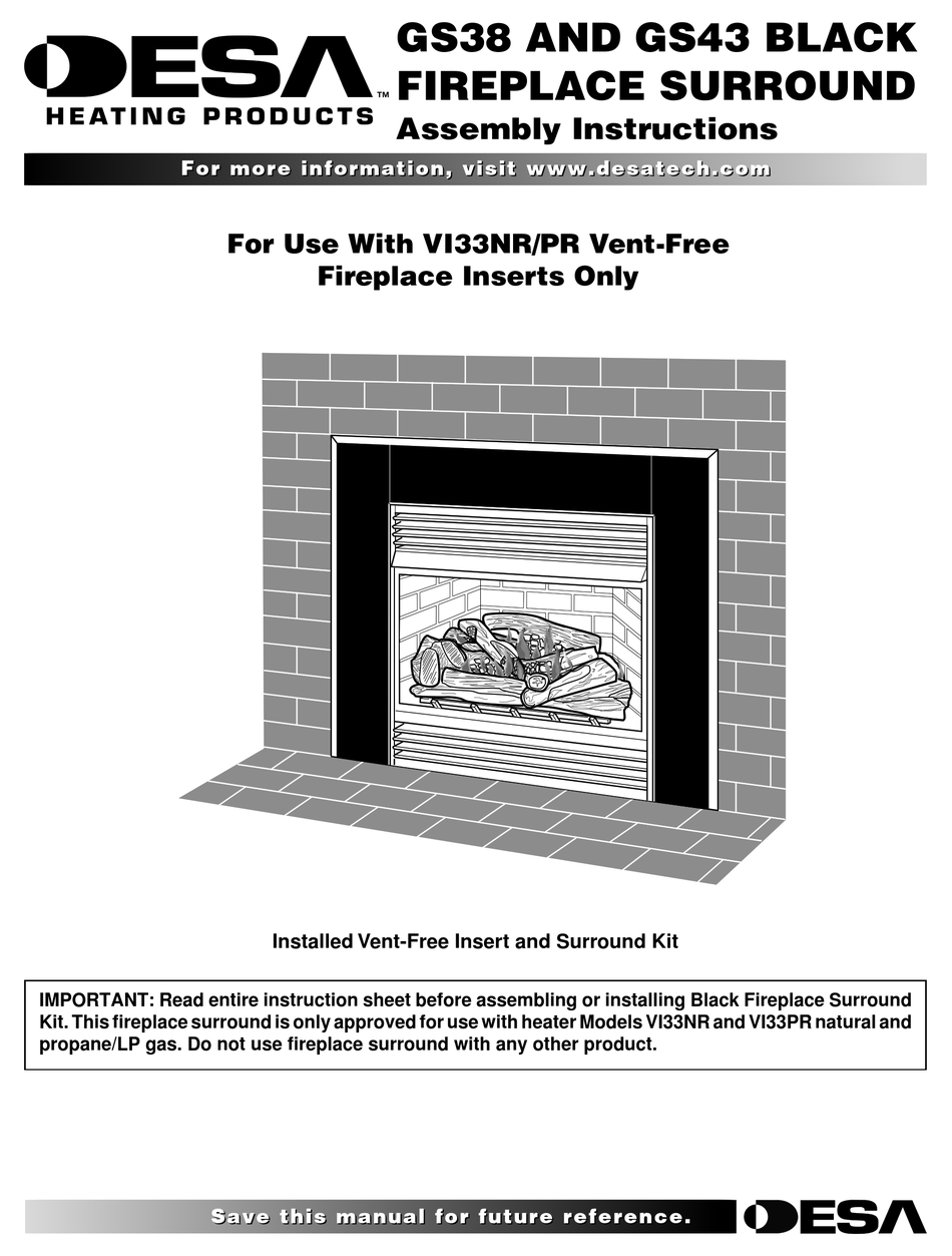 DESA GS38 ASSEMBLY INSTRUCTIONS Pdf Download ManualsLib