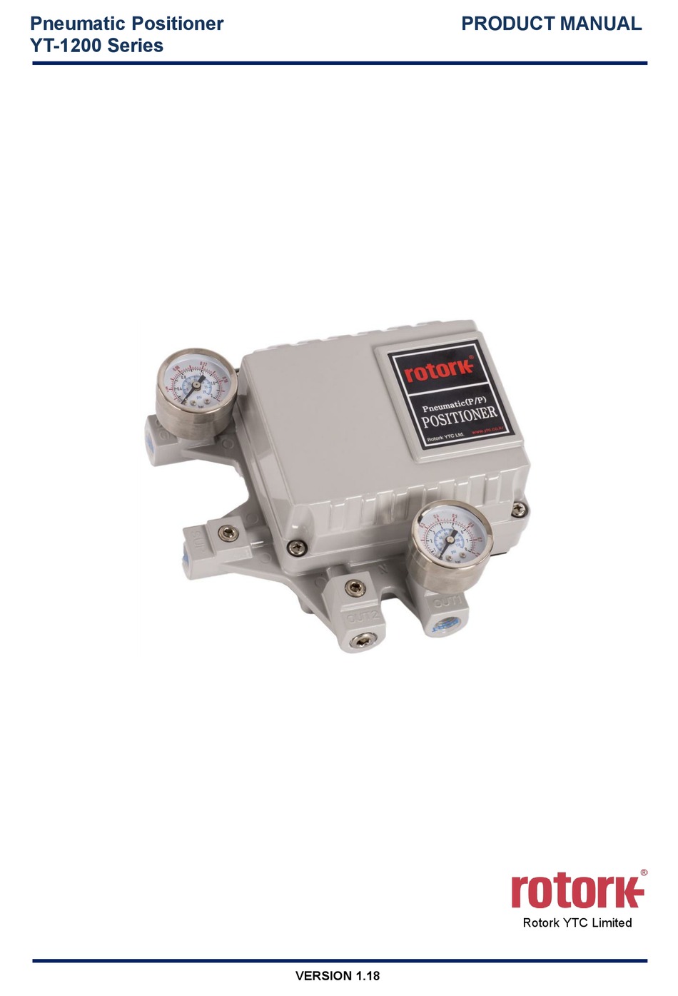 ROTORK YT1200 SERIES PRODUCT MANUAL Pdf Download ManualsLib