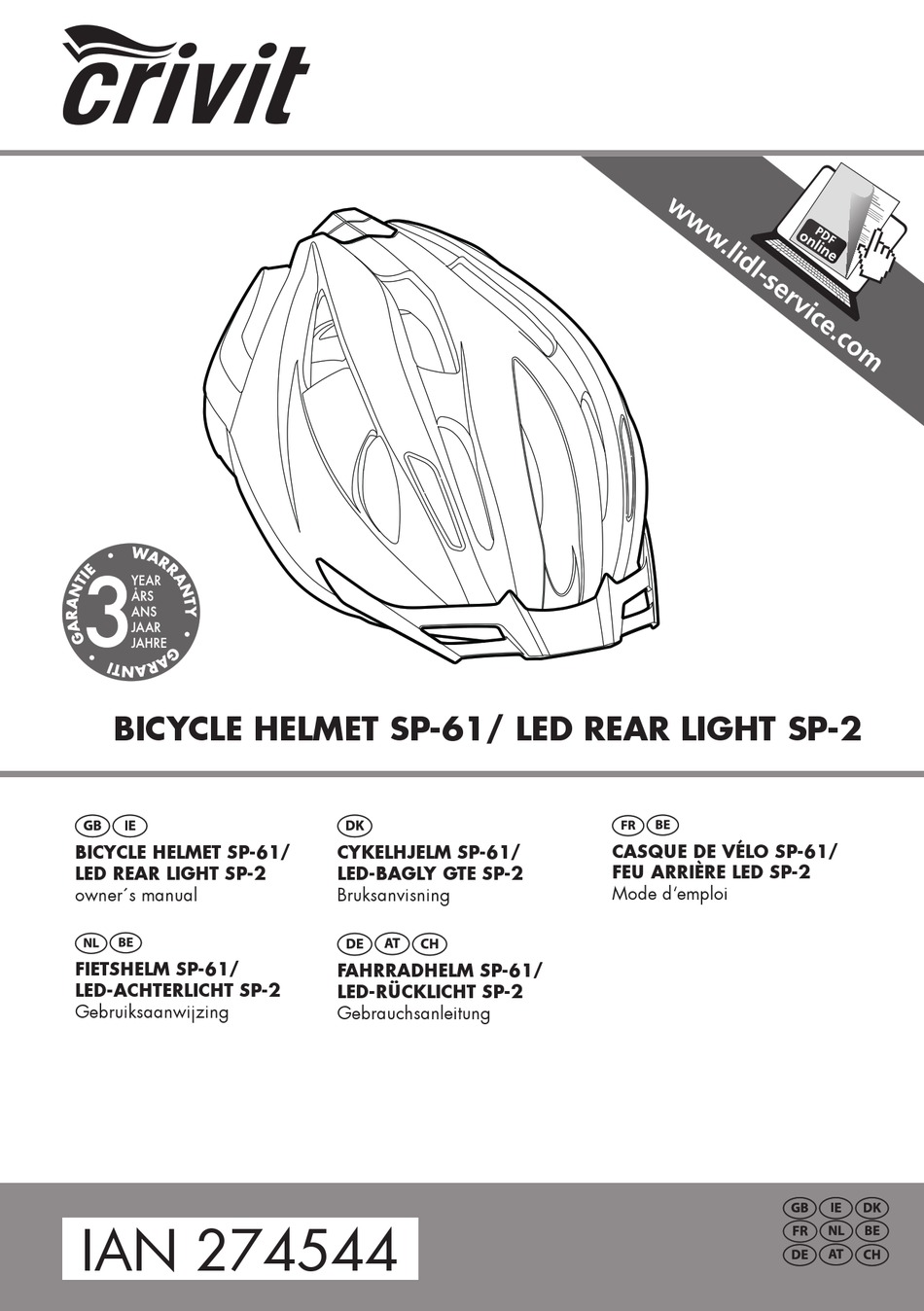 CRIVIT SP61 OWNER'S MANUAL Pdf Download ManualsLib