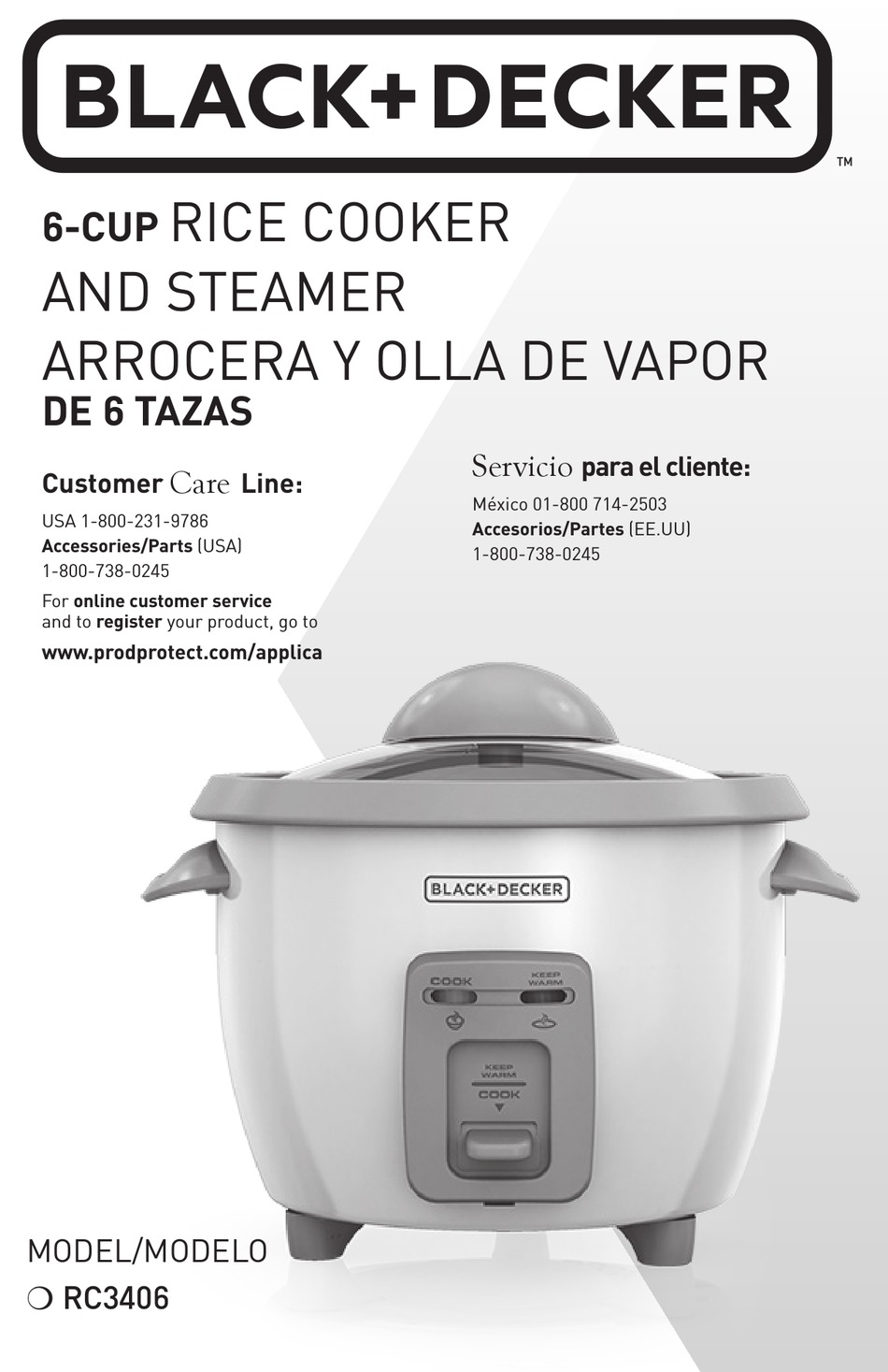 BLACK & DECKER RC3406 USE AND CARE BOOK MANUAL Pdf Download ManualsLib