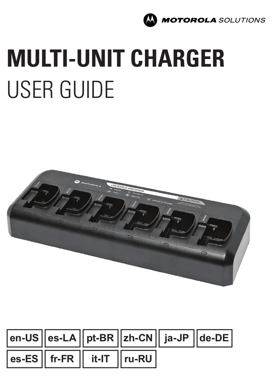 MOTOROLA SOLUTIONS MULTIUNIT CHARGER USER MANUAL Pdf Download ManualsLib
