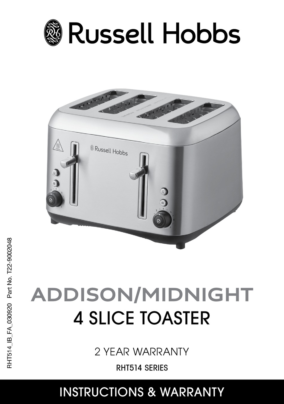 RUSSELL HOBBS ADDISON RHT514 SERIES MANUAL Pdf Download ManualsLib