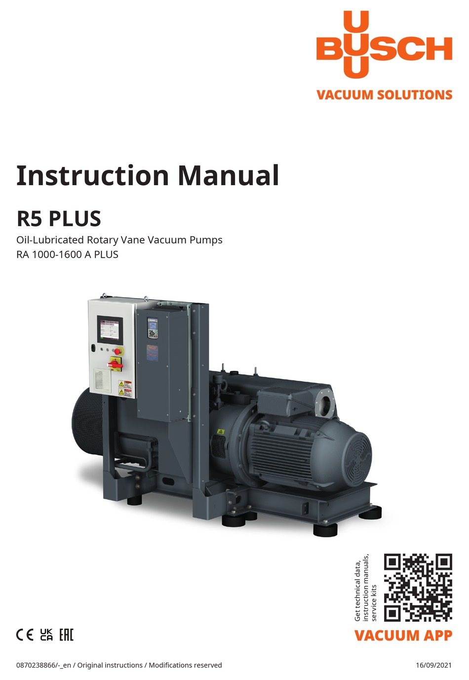 BUSCH R5 PLUS INSTRUCTION MANUAL Pdf Download ManualsLib
