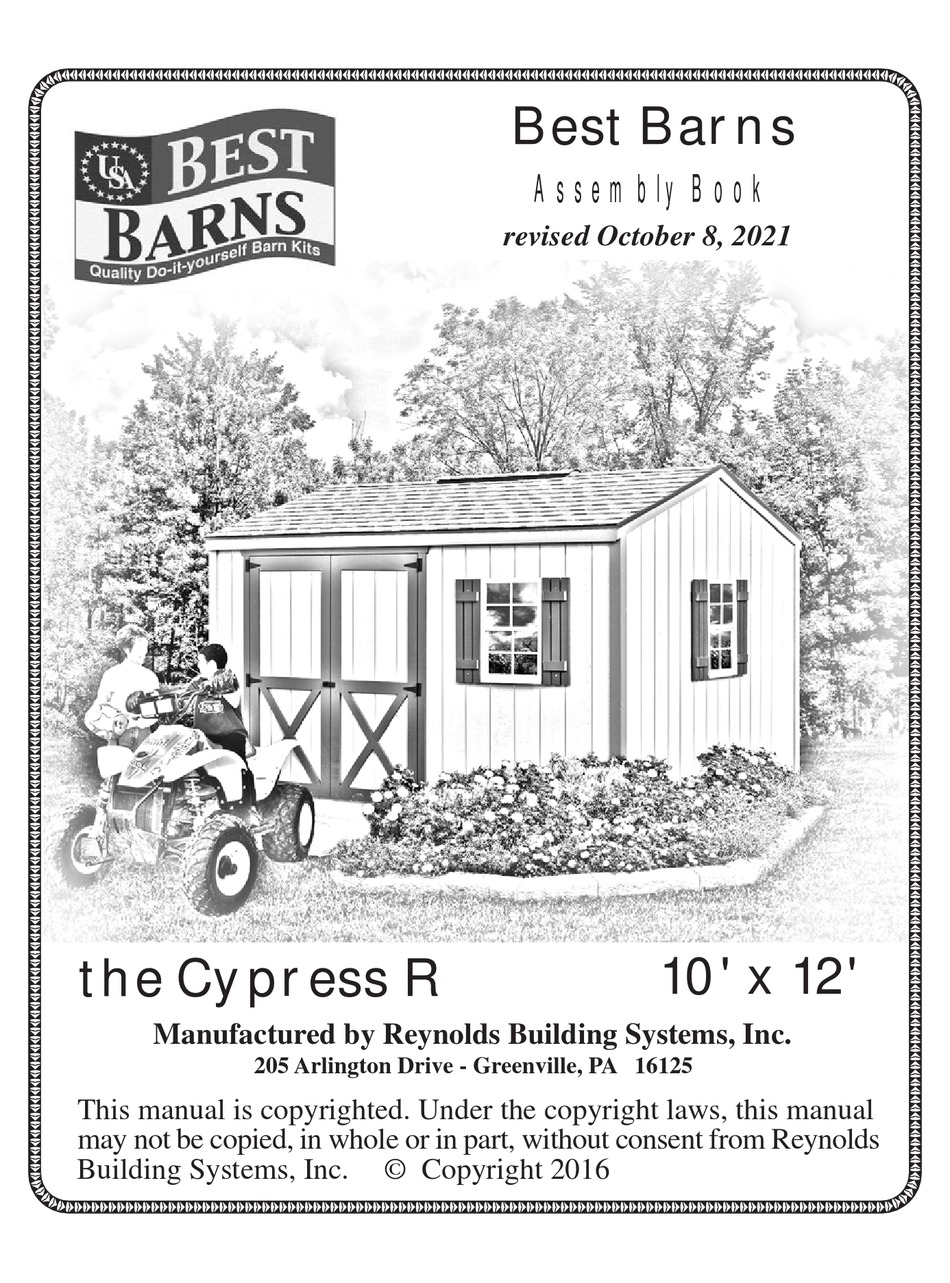 BEST BARNS CYPRESS R ASSEMBLY BOOK Pdf Download ManualsLib