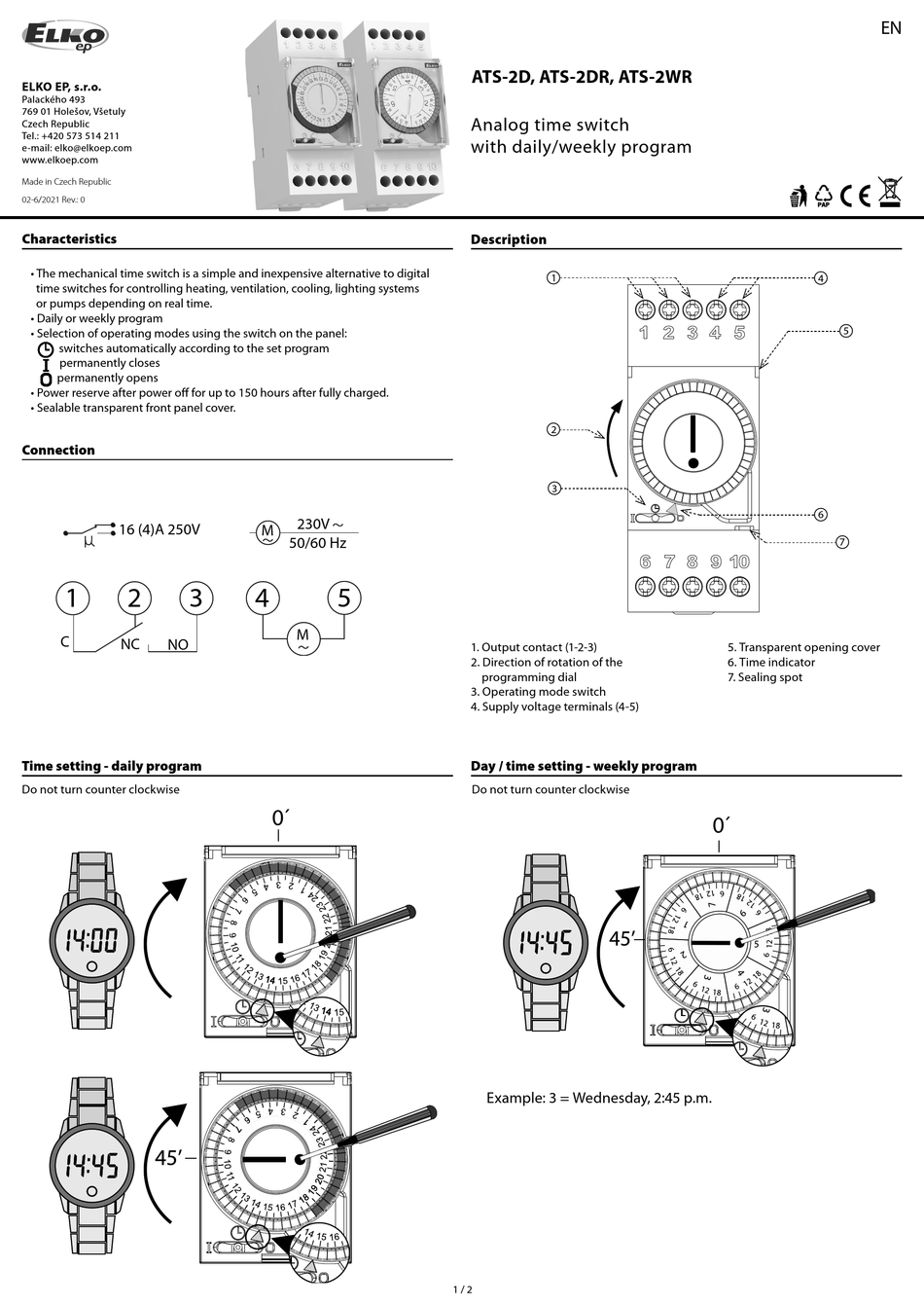 ELKO ATS2D QUICK START MANUAL Pdf Download ManualsLib