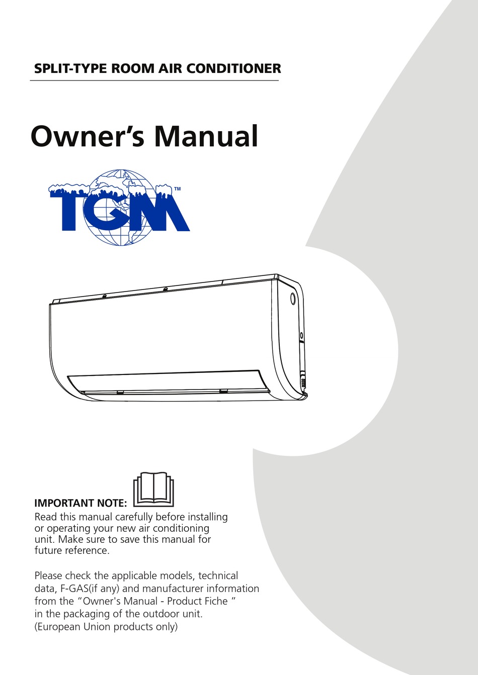 tgm air conditioner models