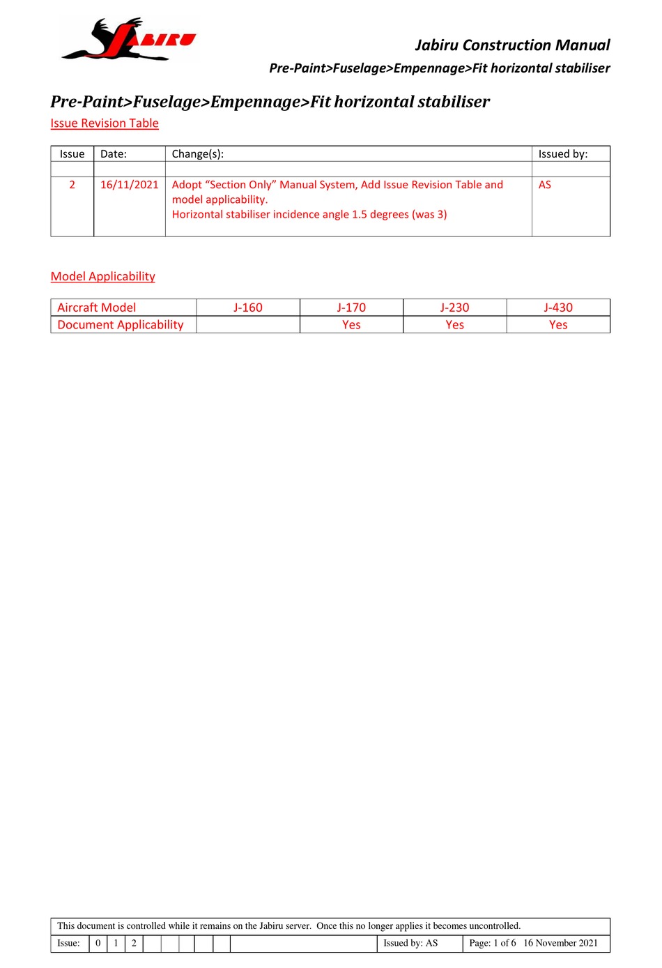 JABIRU J160 CONSTRUCTION MANUAL Pdf Download ManualsLib