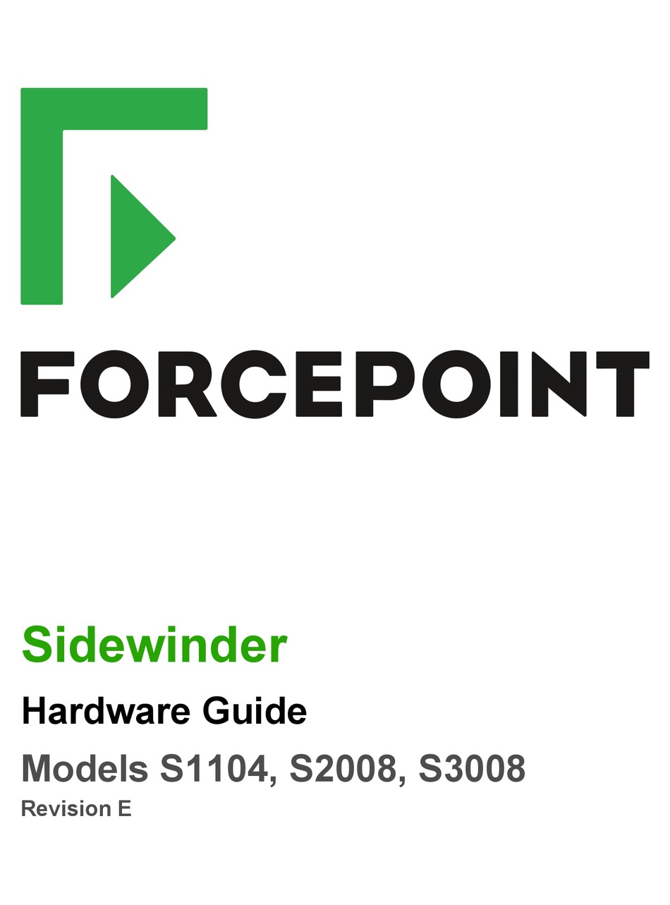 FORCEPOINT S1104 HARDWARE MANUAL Pdf Download ManualsLib