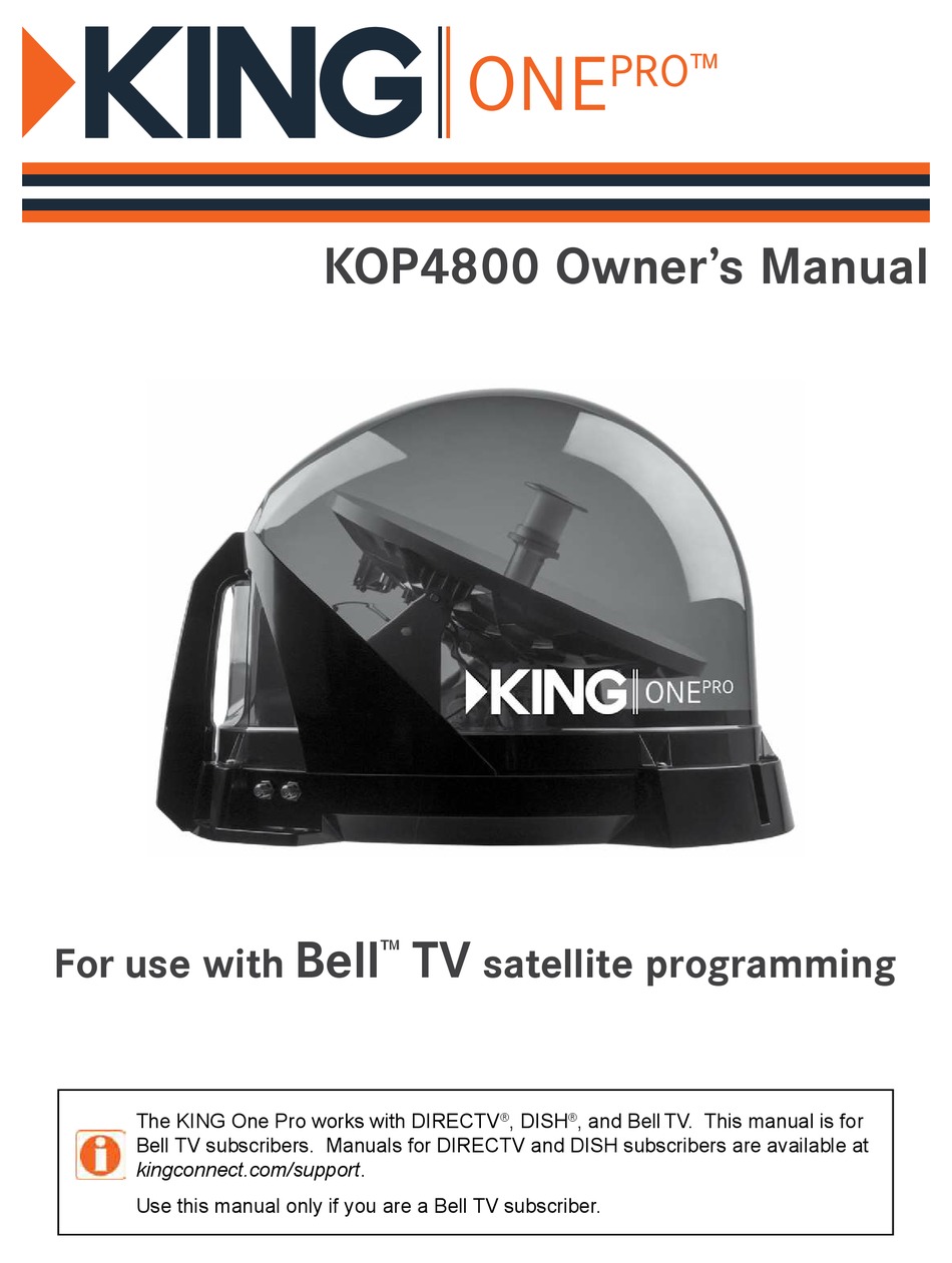 KING ONE PRO KOP4800 OWNER