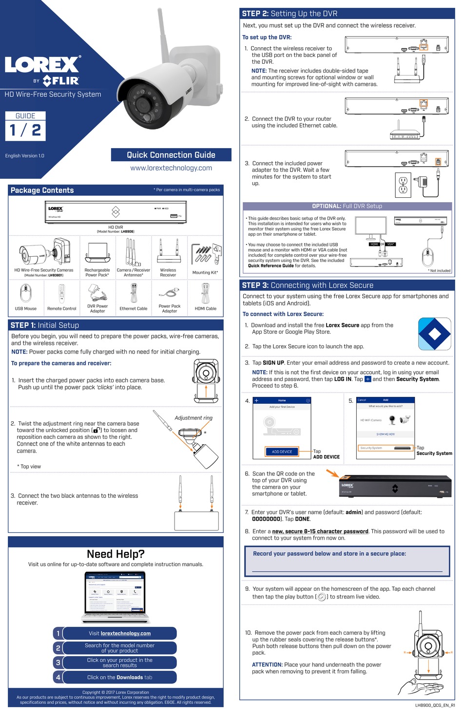 FLIR LOREX LHB906 QUICK CONNECTION MANUAL Pdf Download ManualsLib