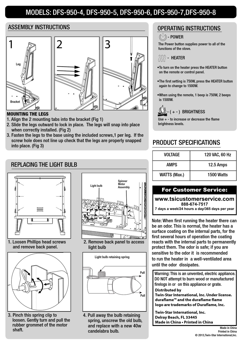 TWIN-STAR INTERNATIONAL DFS-950-4 MANUAL Pdf Download | ManualsLib