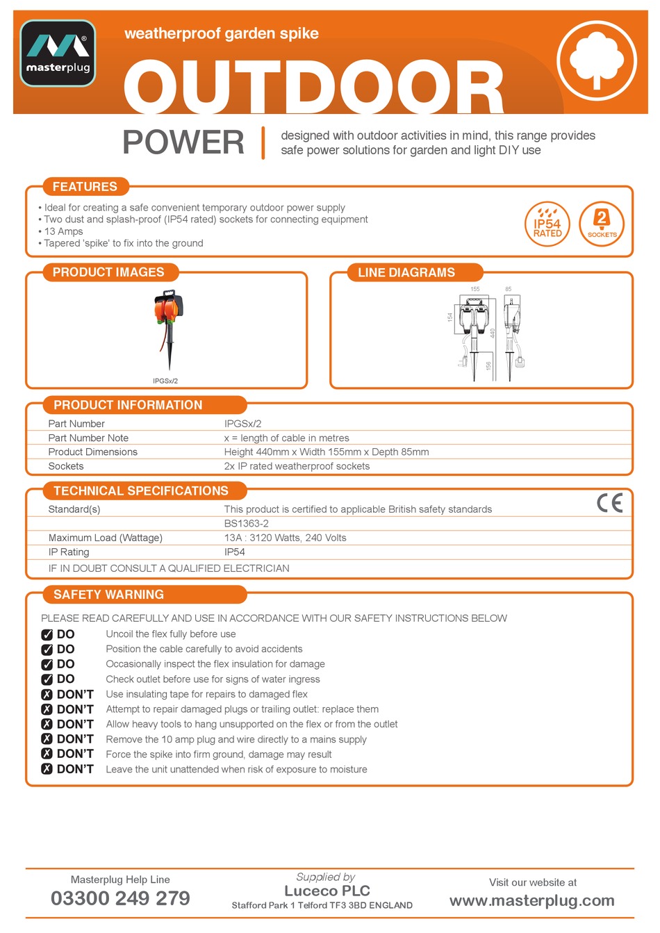 MASTERPLUG CT1513P INSTRUCTION MANUAL Pdf Download ManualsLib
