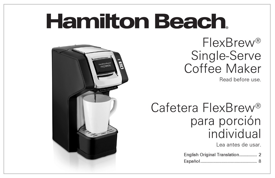 HAMILTON BEACH FLEXBREW MANUAL Pdf Download ManualsLib