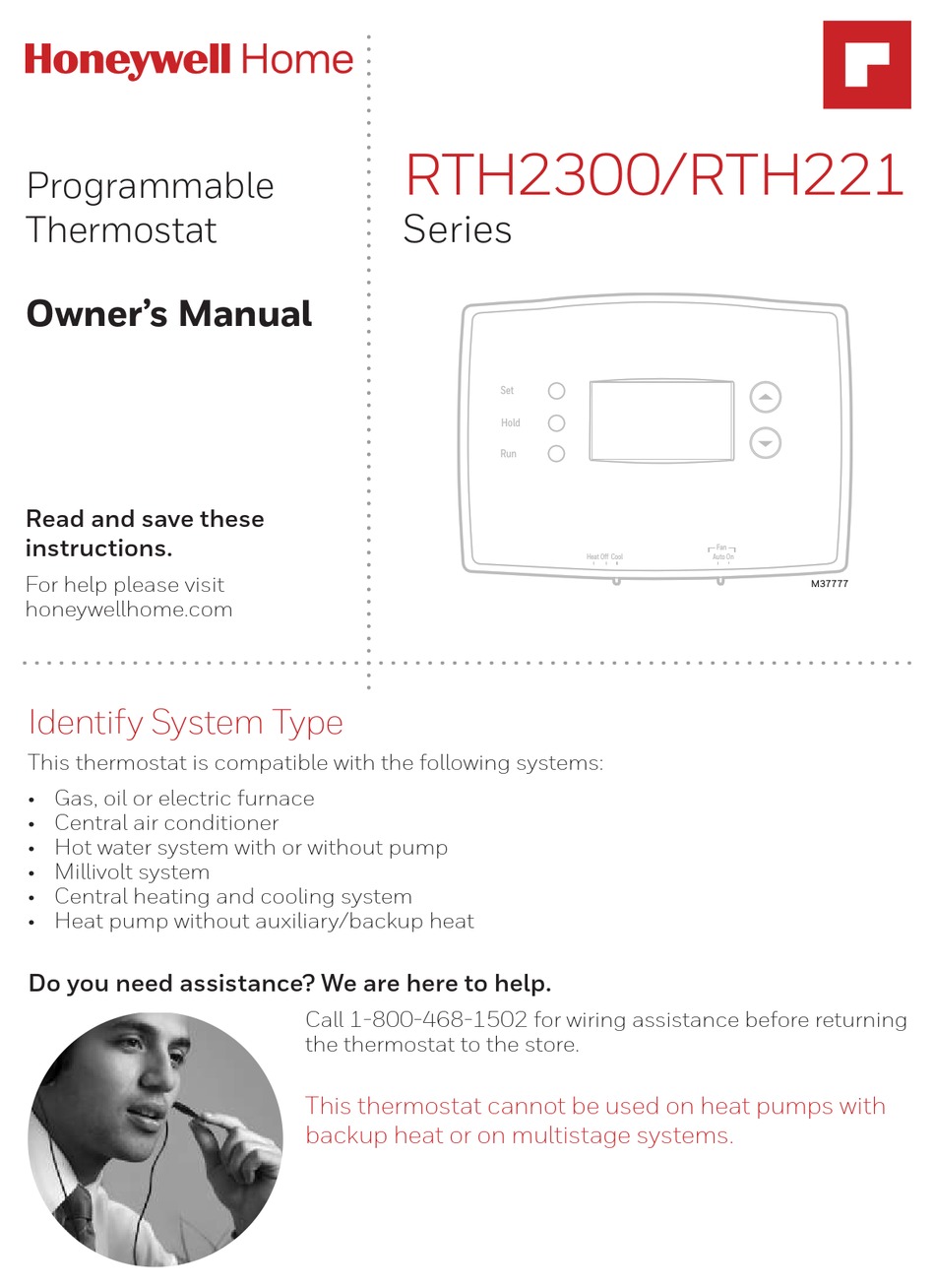 HONEYWELL HOME RTH2300 SERIES OWNER