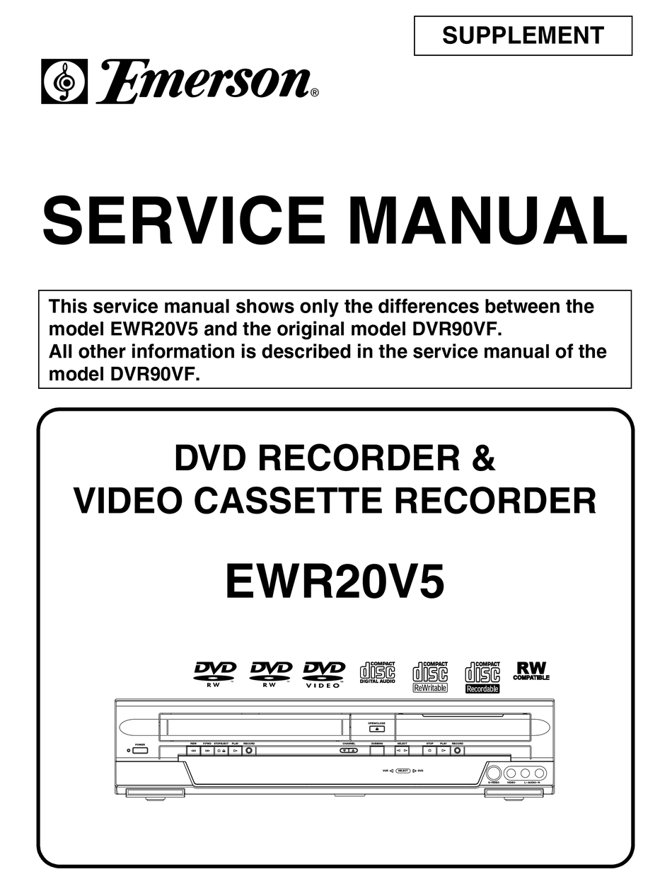 EMERSON EWR20V5 SERVICE MANUAL Pdf Download | ManualsLib