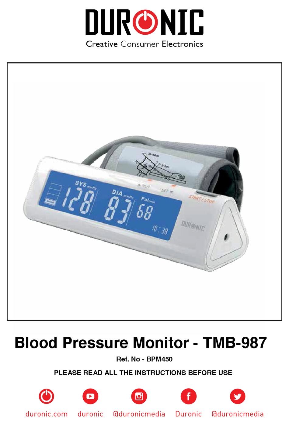 DURONIC TMB987 INSTRUCTIONS MANUAL Pdf Download ManualsLib