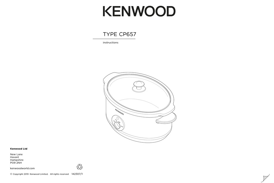 KENWOOD CP657 INSTRUCTIONS MANUAL Pdf Download ManualsLib