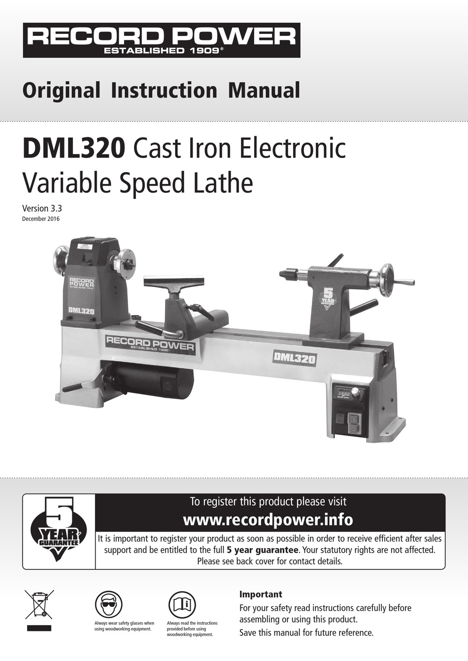 RECORD POWER DML320 ORIGINAL INSTRUCTION MANUAL Pdf Download ManualsLib