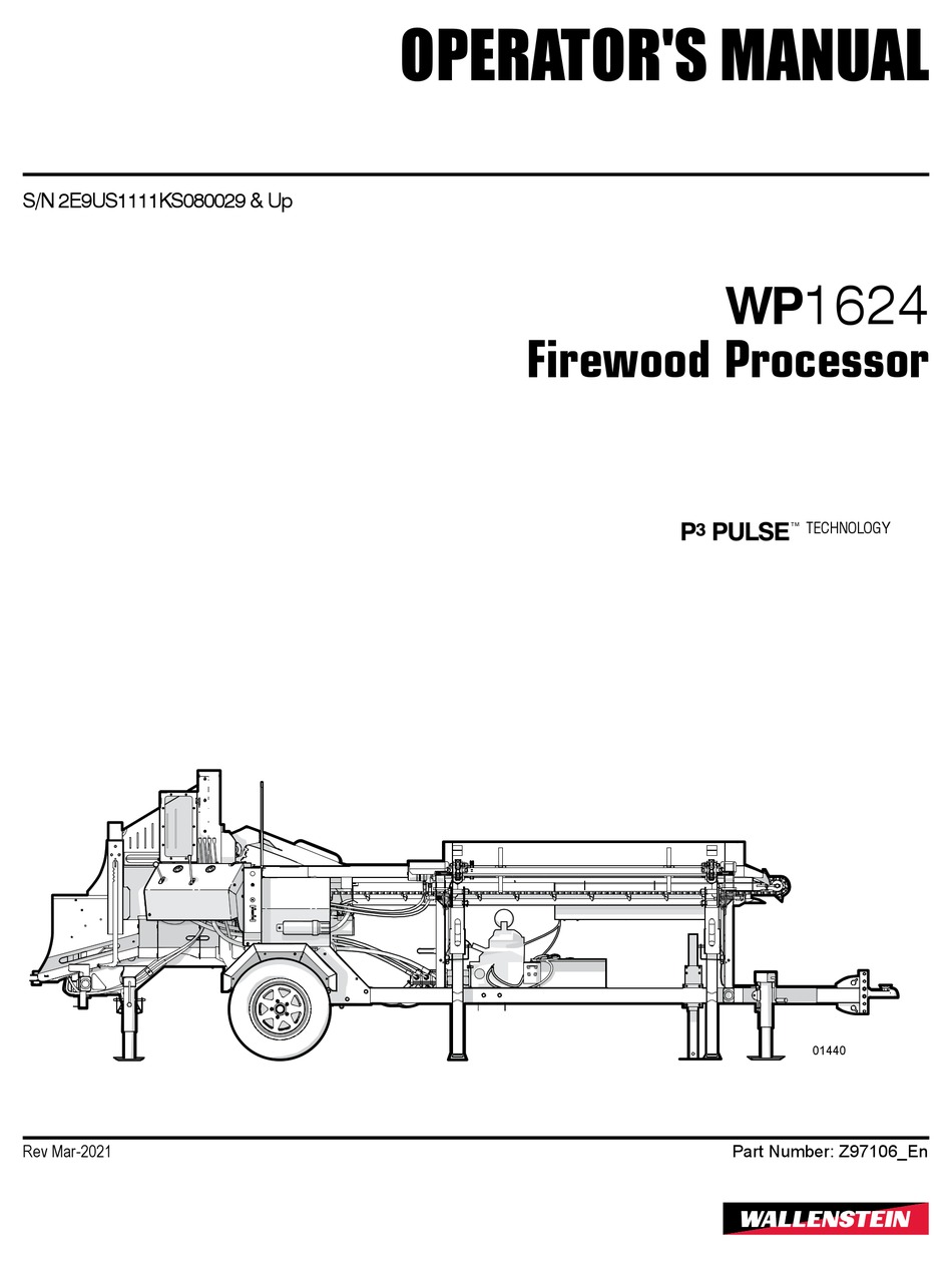 WALLENSTEIN P3 PULSE WP1624 OPERATOR'S MANUAL Pdf Download | ManualsLib