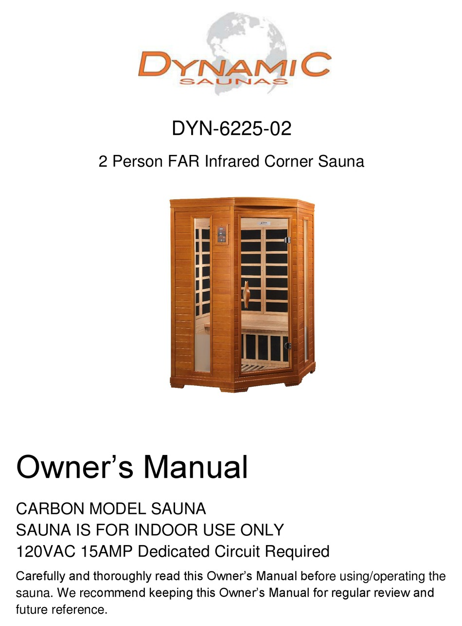 DYNAMIC SAUNAS DYN622502 OWNER'S MANUAL Pdf Download ManualsLib