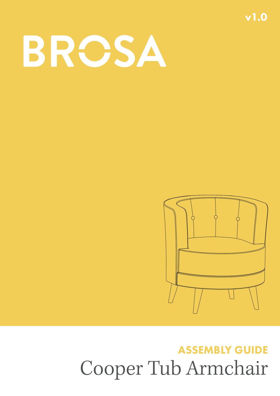 BROSA COOPER TUB ARMCHAIR ASSEMBLY MANUAL Pdf Download ManualsLib