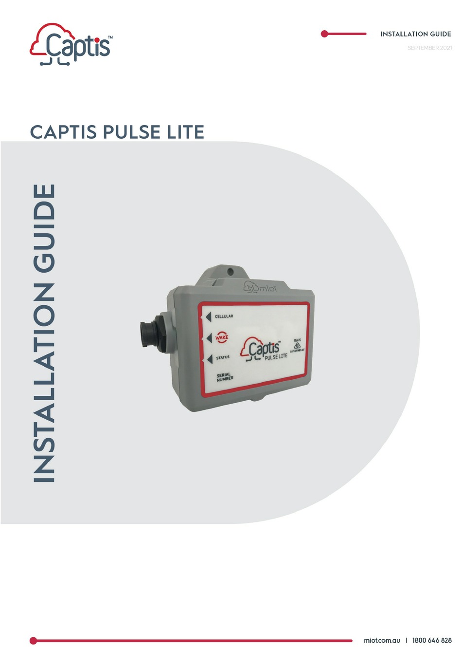 MIOT CAPTIS PULSE LITE INSTALLATION MANUAL Pdf Download | ManualsLib