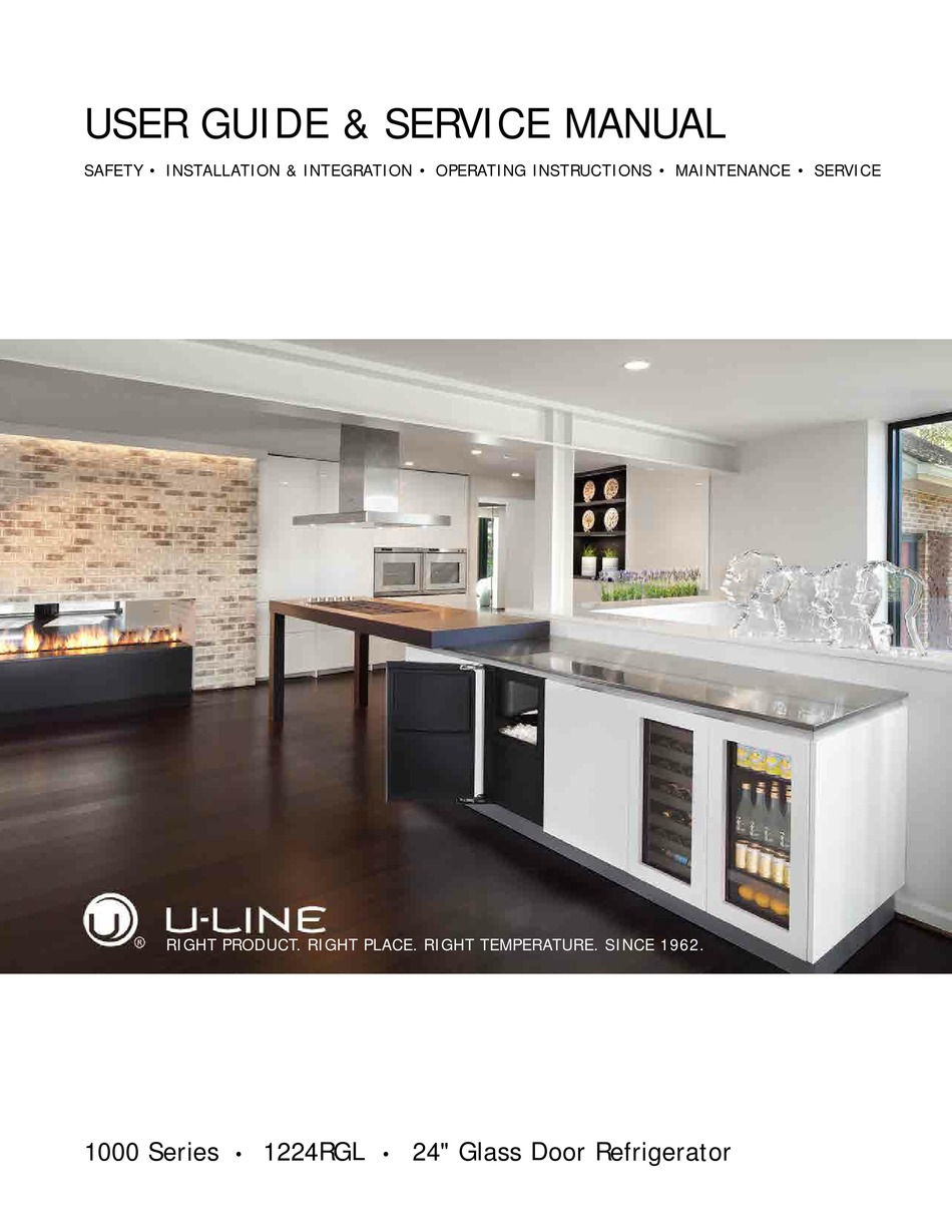 ULINE 1224RGL USER MANUAL & SERVICE MANUAL Pdf Download ManualsLib