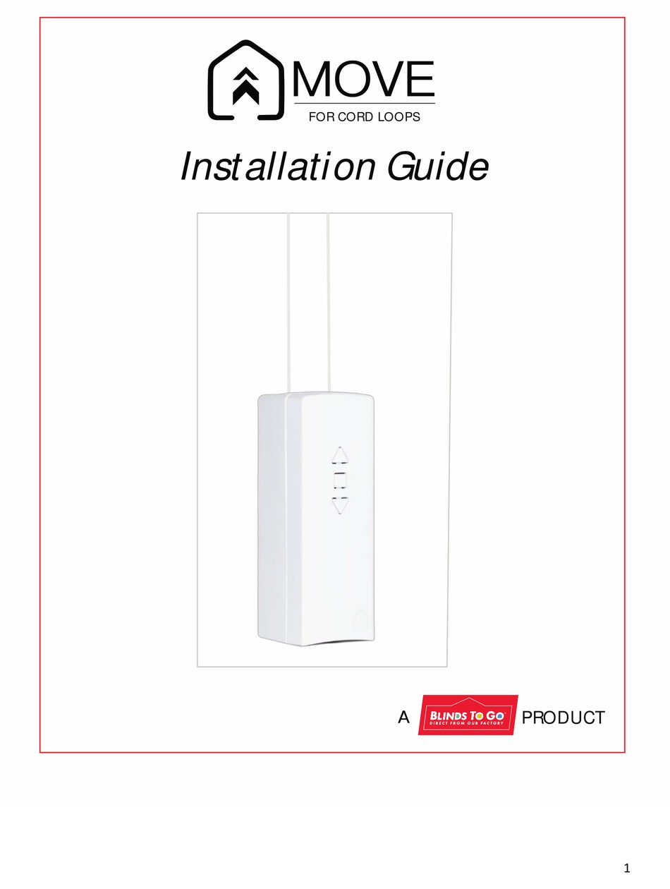 BLINDS TO GO MOVE INSTALLATION MANUAL Pdf Download ManualsLib