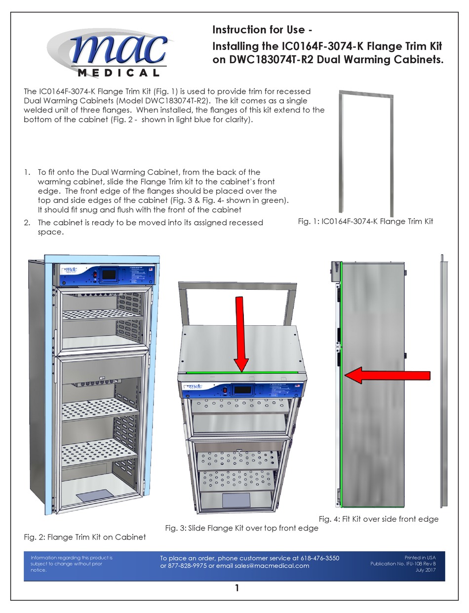 MAC MEDICAL IC0164F3074K INSTRUCTIONS FOR USE Pdf Download ManualsLib