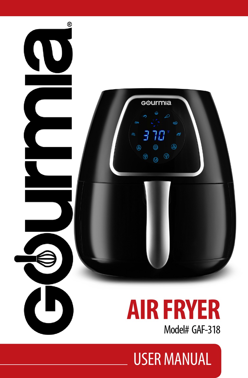 Gourmia R-GAF-318 4-Quart Digital Air Fryer User Manual