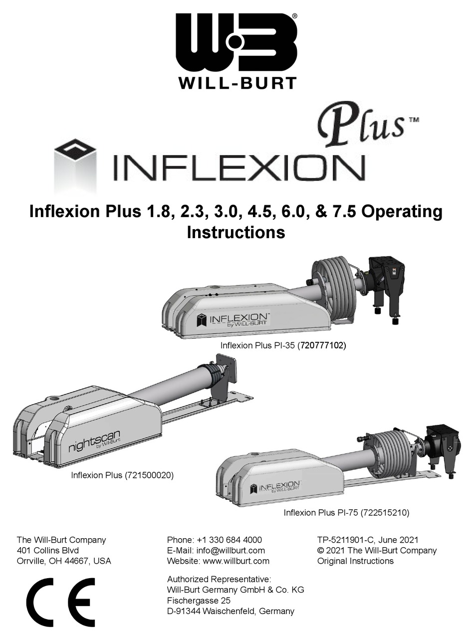WILL BURT INFLEXION PLUS 1 8 OPERATING INSTRUCTIONS MANUAL Pdf Download
