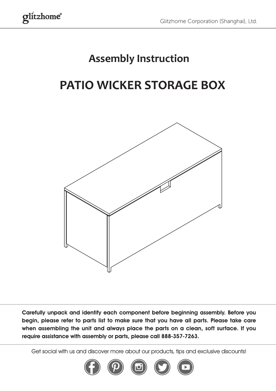 GLITZHOME 2007100009 ASSEMBLY INSTRUCTION MANUAL Pdf Download ManualsLib