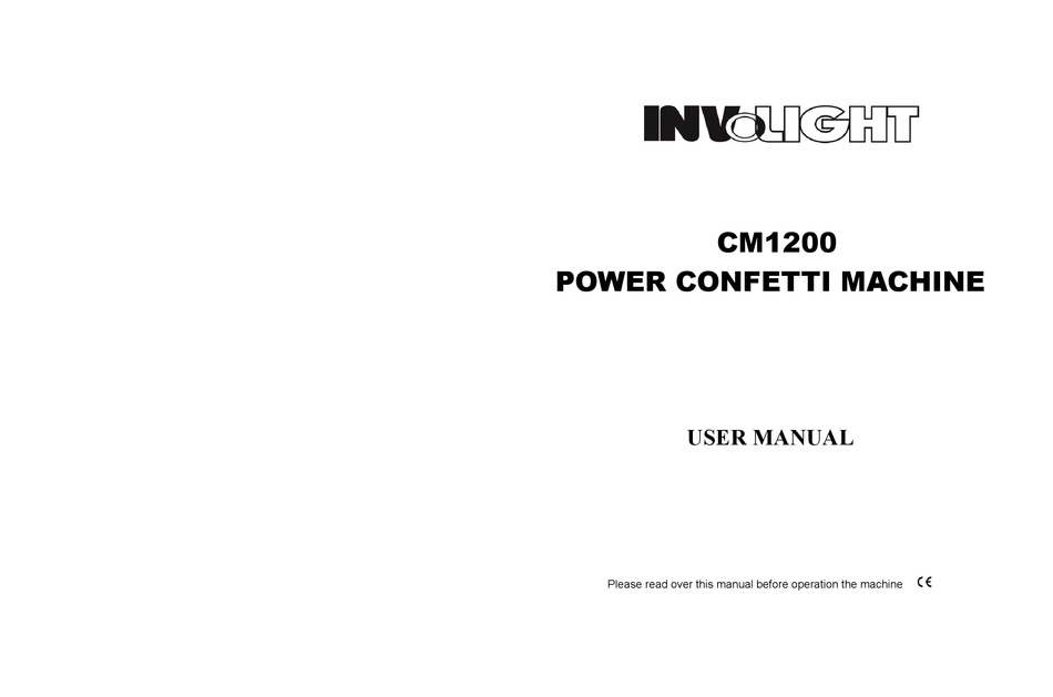 INVOLIGHT CM1200 USER MANUAL Pdf Download ManualsLib