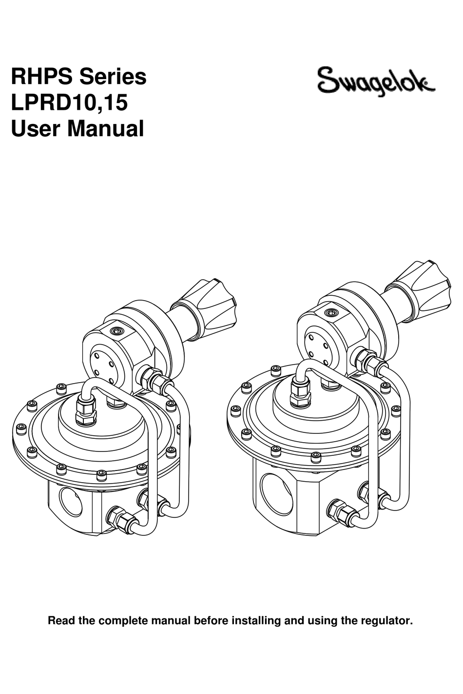 SWAGELOK RHPS SERIES USER MANUAL Pdf Download | ManualsLib