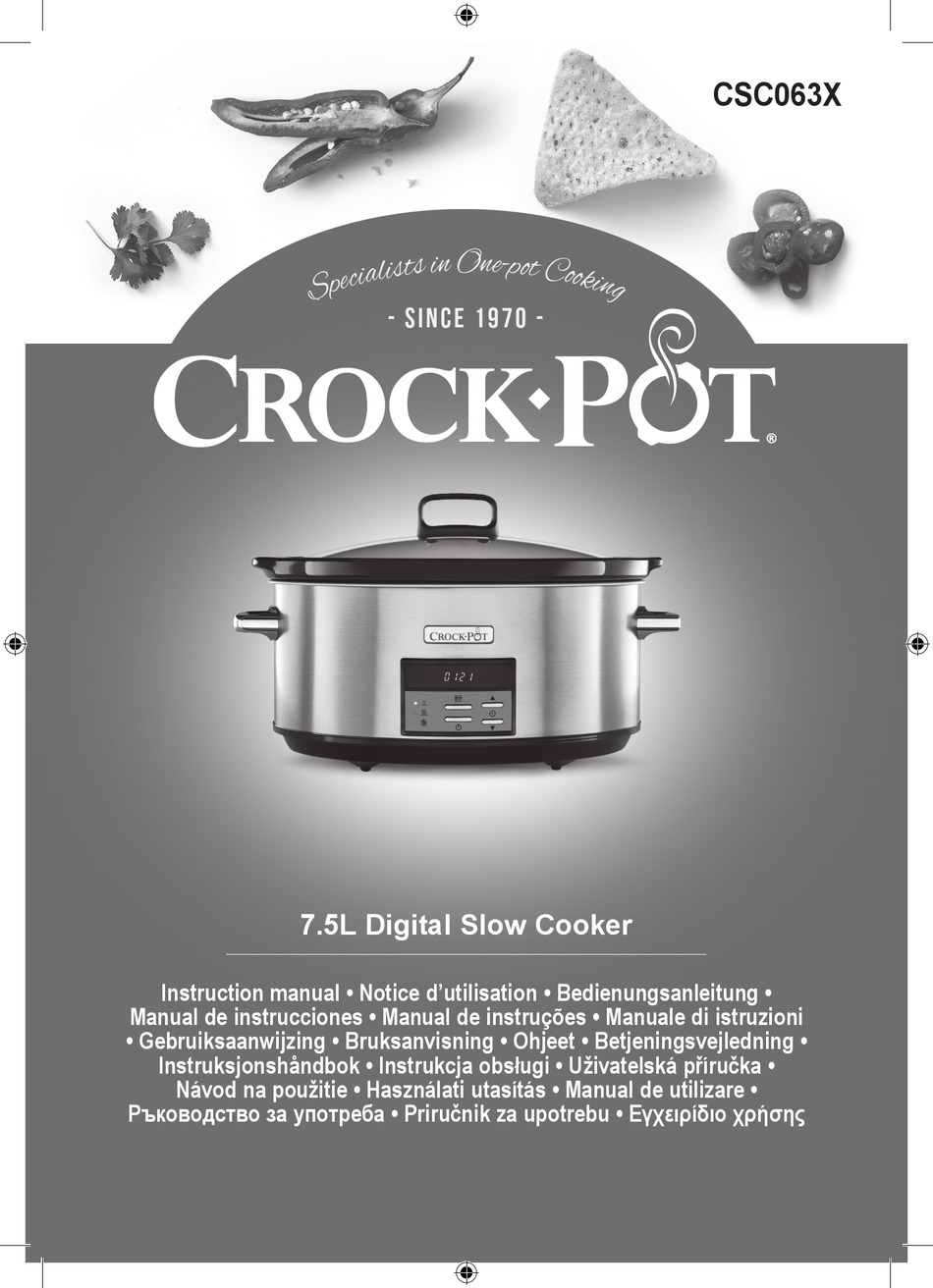 CROCKPOT CSC063X INSTRUCTION MANUAL Pdf Download ManualsLib