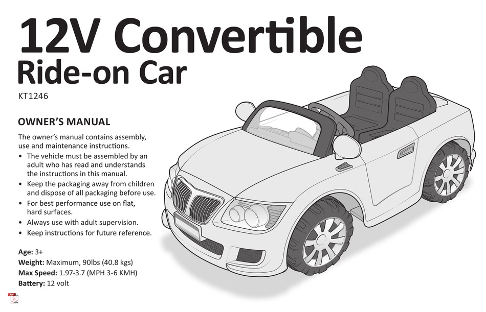 DOREL PACIFIC CYCLE KT1246 OWNER'S MANUAL Pdf Download ManualsLib