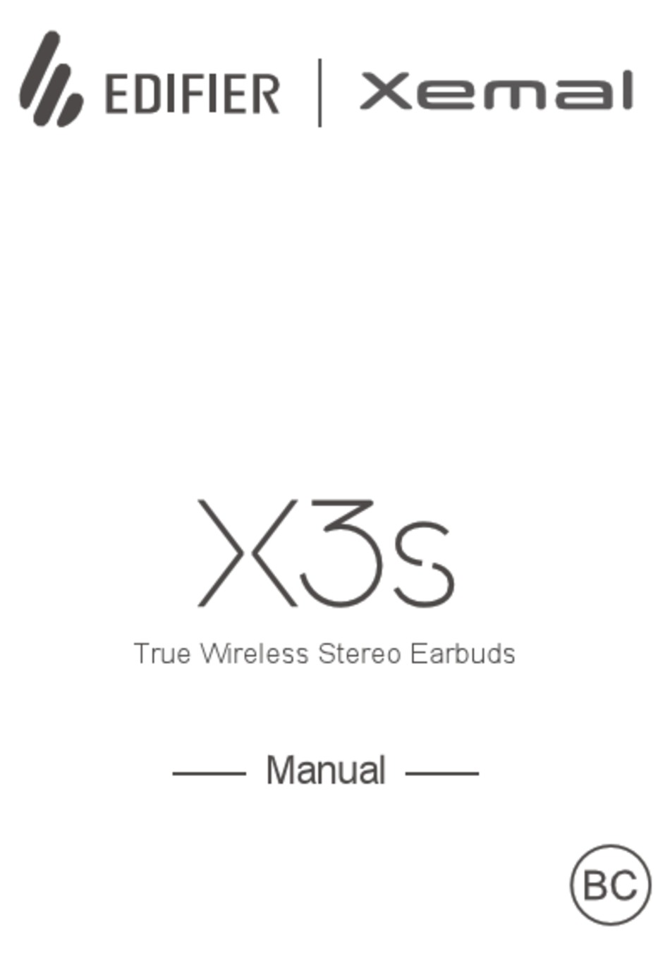 EDIFIER XEMAL X3S MANUAL Pdf Download ManualsLib