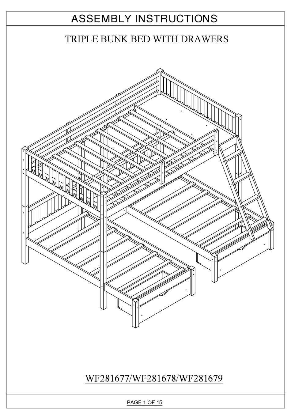 HOME DEPOT WF281677 ASSEMBLY INSTRUCTIONS MANUAL Pdf Download ManualsLib